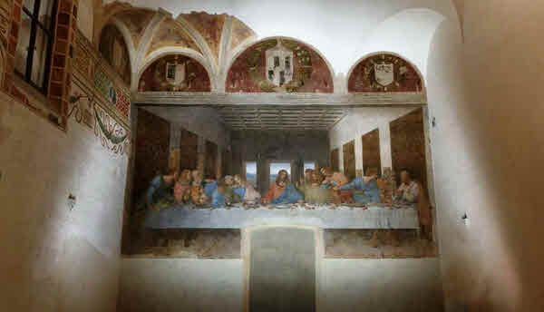«Тайная вечеря» Леонардо да Винчи (1495–1498)