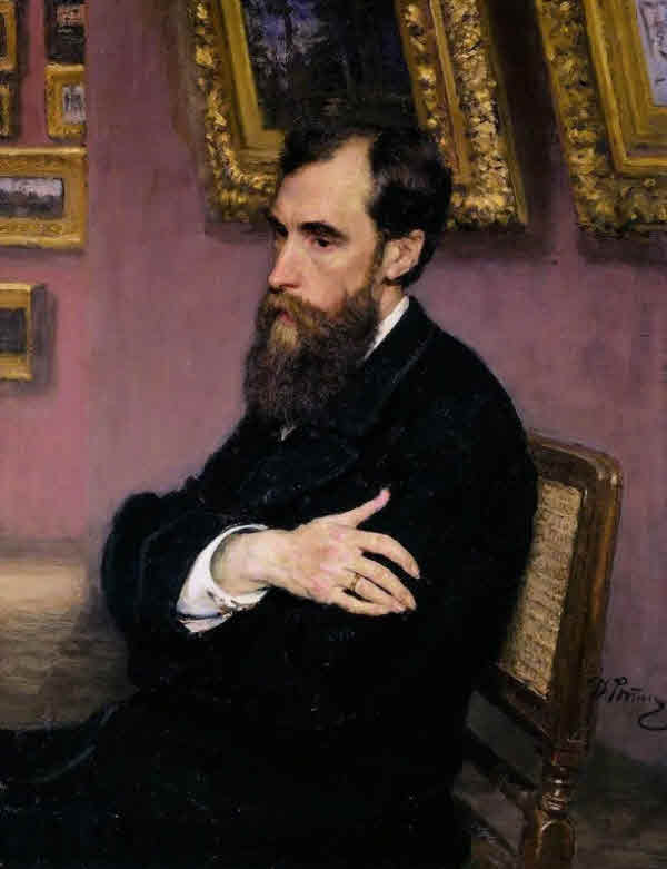 Портрет Павла Третьякова работы Ильи Репина (1883)